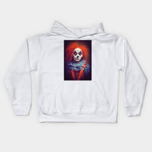 A Creepy, Scary Clown Kids Hoodie